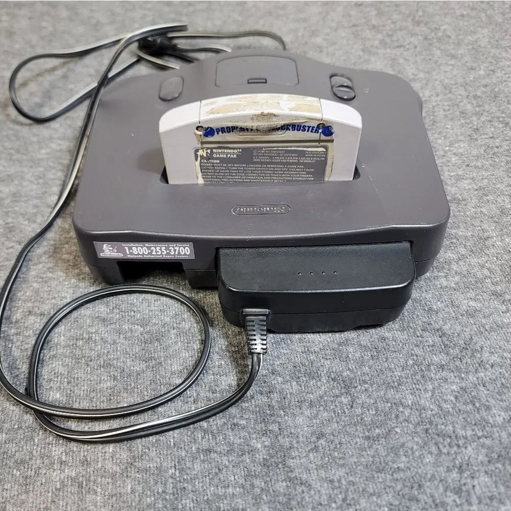 Nintendo 64 Console Bundle N64 w/ 2 OEM Controllers + Game Tested Works